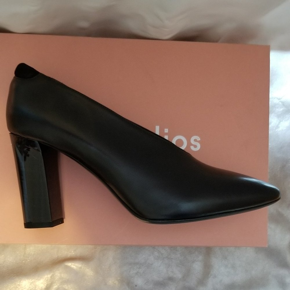 *NWT* ACNE PUMP leather block heel pump - Picture 3 of 7